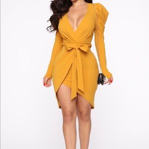 Mustard dress